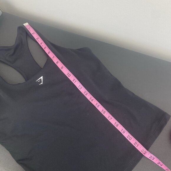 Gymshark Women's Everyday Shelf Cami Tank Top Size L Black Racerback Athletic - Picture 6 of 7